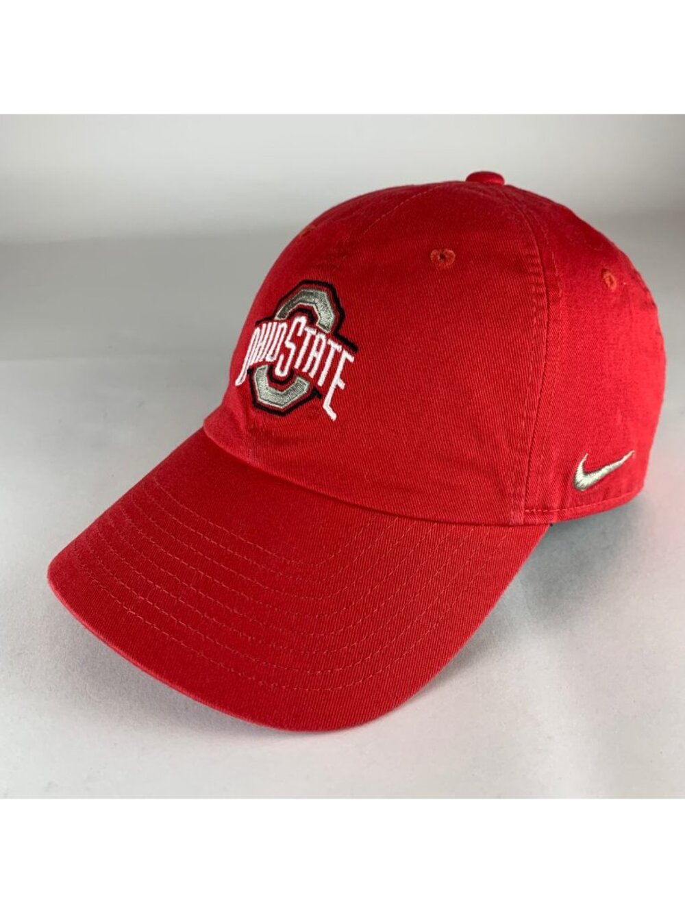 Ohio State Buckeyes NCAA Red Nike Heritage86 Relaxed Fit Strapback Hat Small